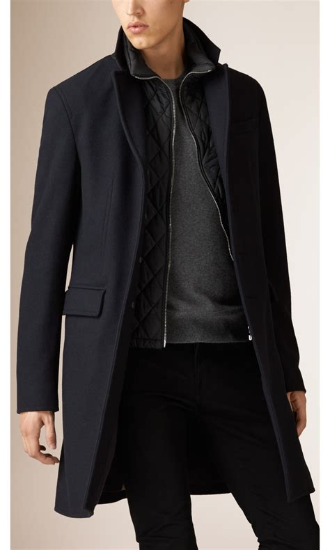 burberry long wool jacket men|Burberry coat wool cashmere.